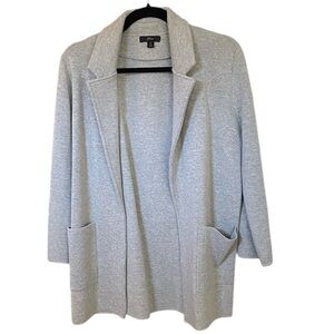 J.Crew Light Gray Open Front Cardigan Small